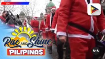 Libo-libong motorcycle riders na nakasuot ng Santa Claus, namigay ng mga candy at sweets sa batang pasyente sa Belgrade, Serbia