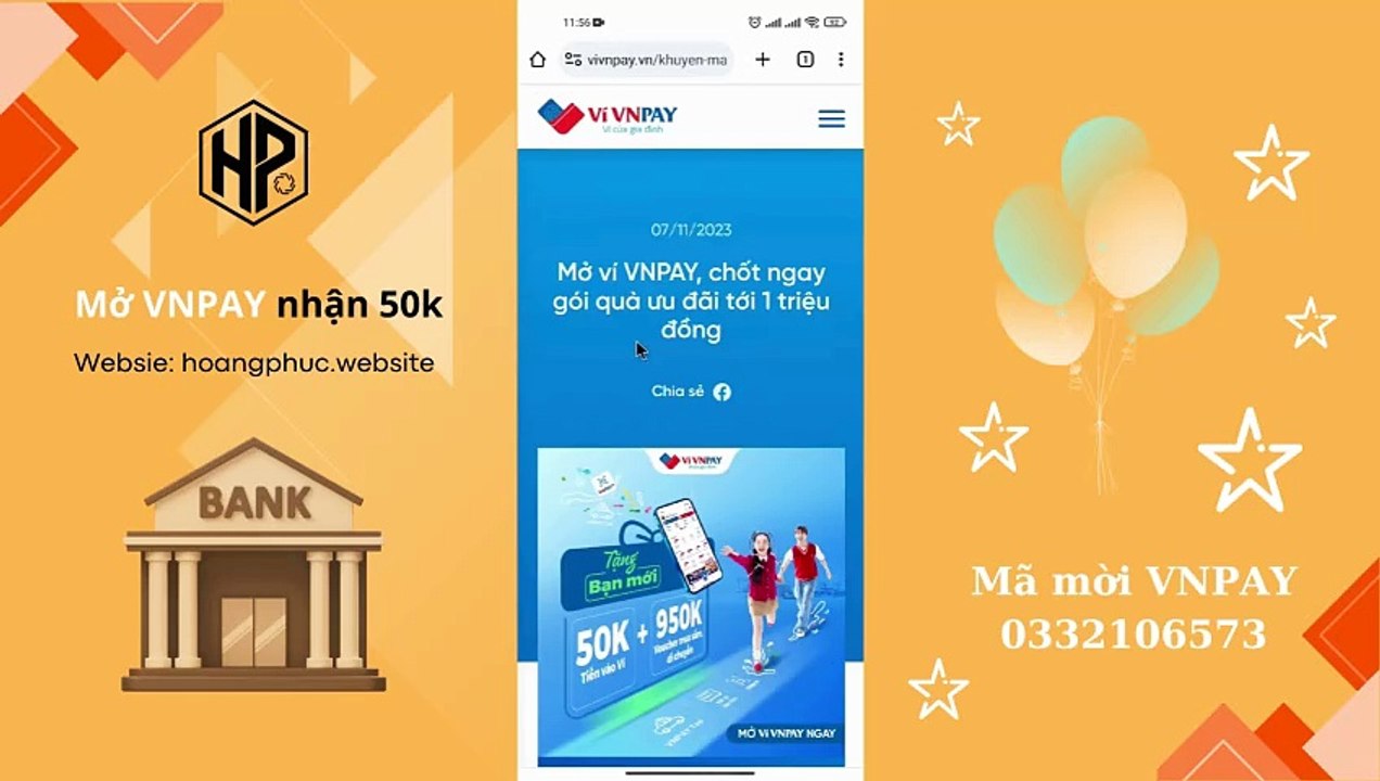 Mở tài khoản ngân hàng VNPAY nhận tới 50k vào túi