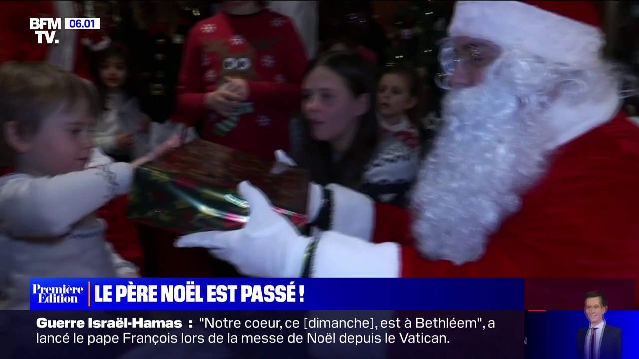Le Père-Noël a commencé sa tournée de distribution des cadeaux par Lyon!