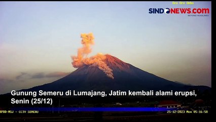 Gunung Semeru Erupsi Lagi, Tinggi Letusan Capai 1000 Meter dari Puncak