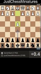 A Smothered checkmate in the Nimzowitsch Defense