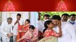 Christmas Celebrationsలో Cake కట్ చేసిన వైఎస్ జగన్, వైఎస్ విజయమ్మ | Telugu Oneindia