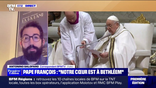 Notre cœur est à Bethléem : les paroles du pape François pour les victimes du conflit entre Israël et le Hamas, lors de la messe de Noël