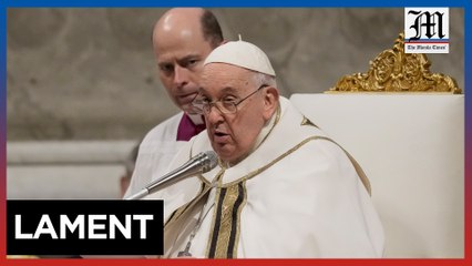 Pope presides over Christmas Eve mass in Bethlehem
