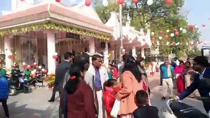 भंवरताल चर्च में सुबह से क्रिसमस के आयोजन