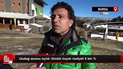 Uludağ sezonu açıldı: Günlük kayak maliyeti 5 bin TL