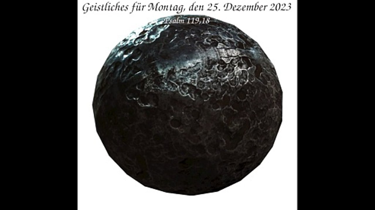 Geistliches für Montag, den 25. Dezember 2023