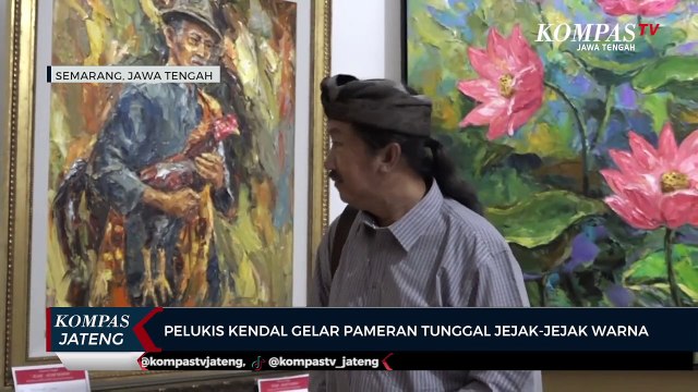 Pelukis Kendal Gelar Pameran Tunggal Jejak-Jejak Warna
