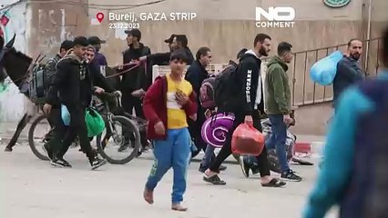 تصاویری از کوچ اجباری فلسطینی‌های غزه در پی تهدید ارتش اسرائیل