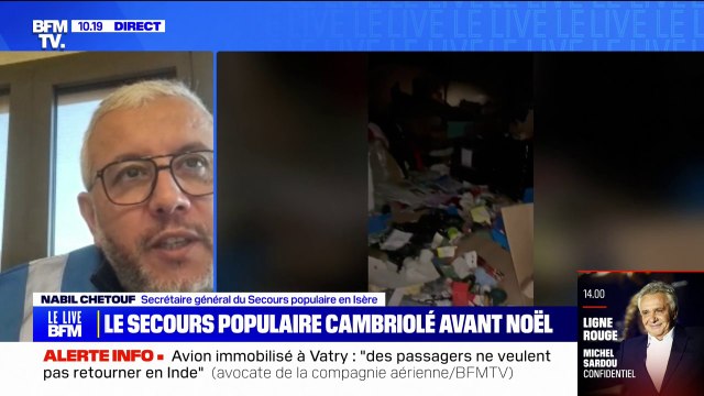 C'était un champ de bataille : Nabil Chetouf (secrétaire Secours populaire) décrit l'entrepôt de l'association en Isère après le cambriolage