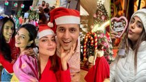 Divyanka Tripathi, Shraddha Arya & Other Bollywood Celebs Christmas Inside Celebration Viral