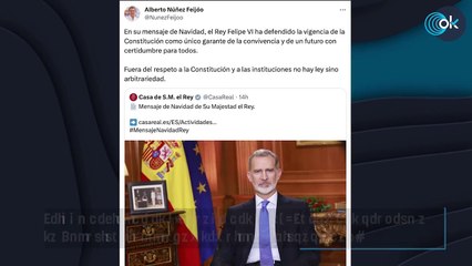 Feijóo defiende el mensaje del Rey: «Fuera del respeto a la Constitución no hay ley sino arbitrariedad»