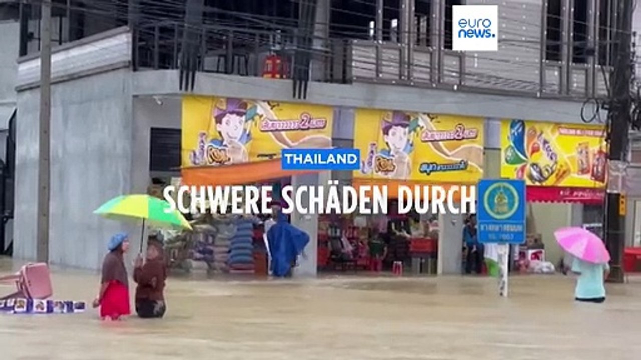 Land unter in Thailand - Zehntausende nach Dauerregen obdachlos