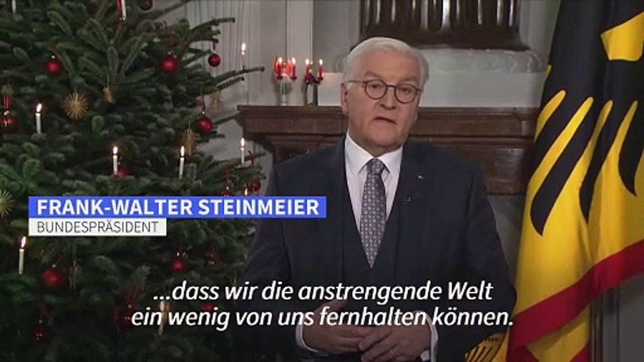 Steinmeier in weihnachtsansprache: "weiter kommen wir nur gemeinsam"