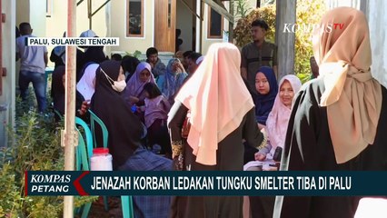 Jenazah Wahyudin Korban Ledakan Tungku Smelter Tiba di Rumah Duka di Kota Palu