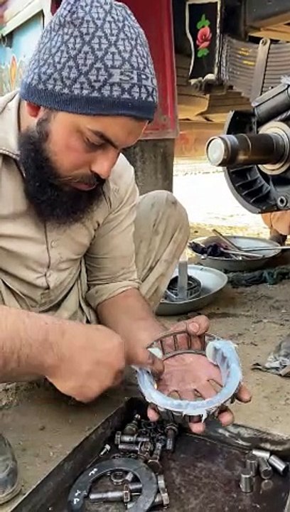 Wheel Bearing Greasing #wheel #grease #pakistanitrucks #ytshorts #shortsvideo