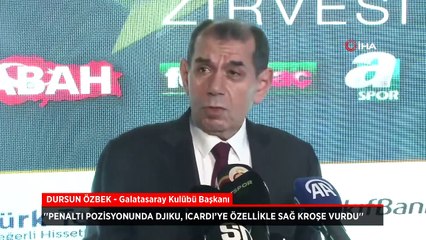 Dursun Özbek'ten penaltı açıklaması: Djiku, Icardi’ye sağ kroşe vurdu