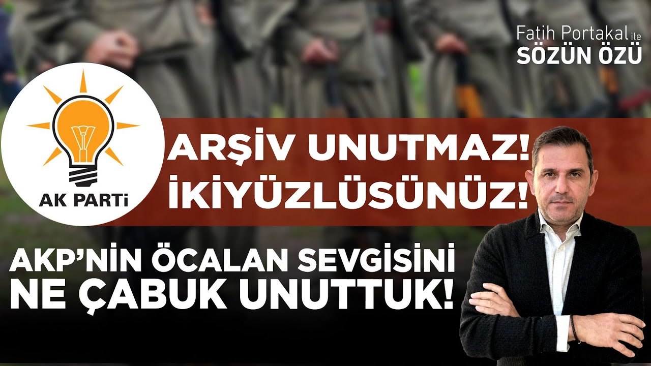 AKP’NİN ÖCALAN SEVGİSİNİ NE ÇABUK UNUTTUK! ARŞİV UNUTMAZ! İKİYÜZLÜSÜNÜZ!