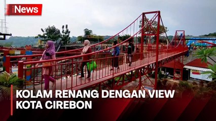 Liburan Keluarga, Nikmati Kolam Renang View Kota dengan Berbagai Wahana di Cirebon