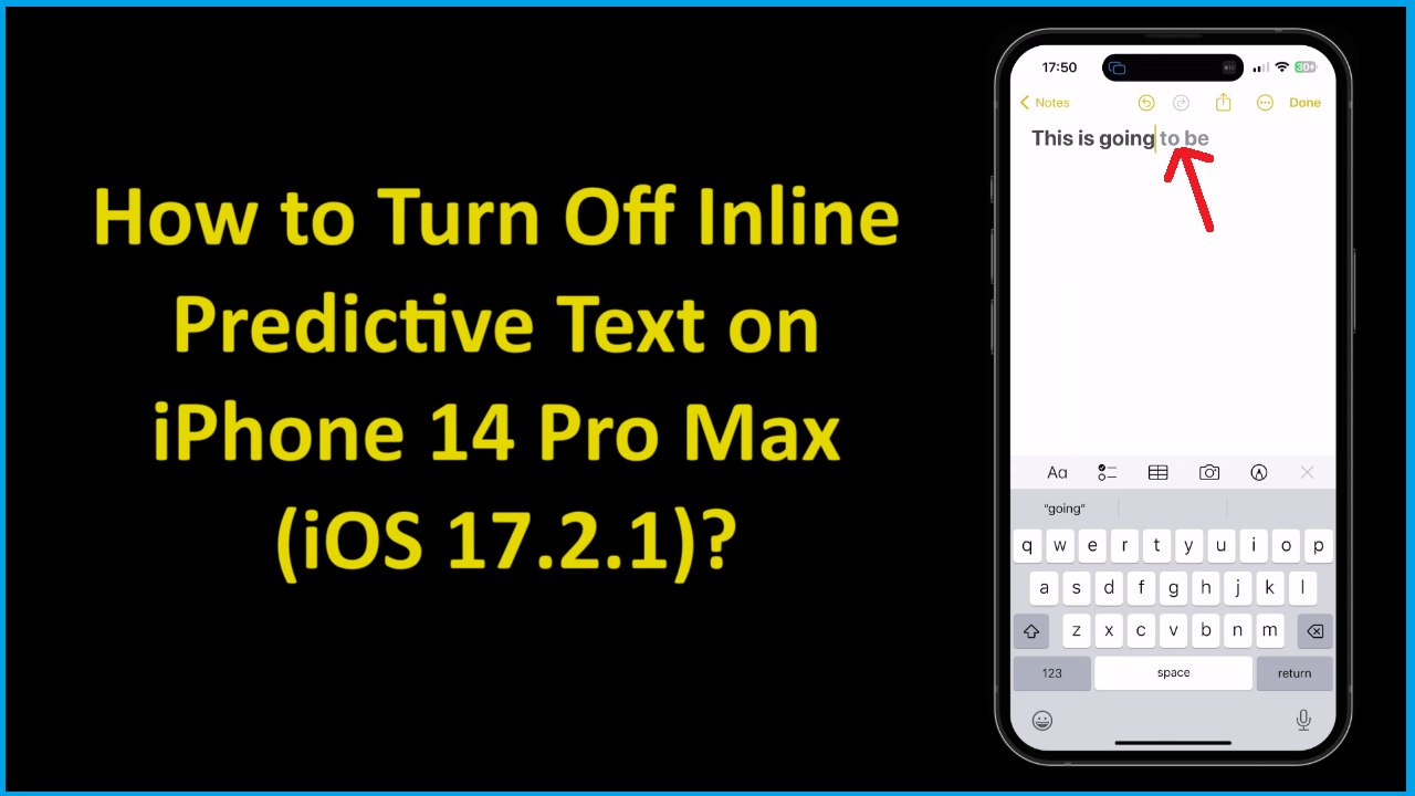 How to Turn Off Inline Predictive Text on iPhone 14 Pro Max (iOS 17.2.1)?