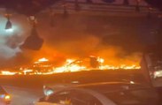 VIDEO : एबी रोड पर भीषण हादसा, टक्कर के बाद तीन-चार गाड़ियों में लगी आग