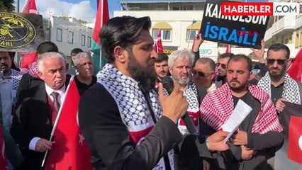 MUĞLA-BODRUM'DA ŞEHİTLER VE FİLİSTİN İÇİN YÜRÜYÜŞ