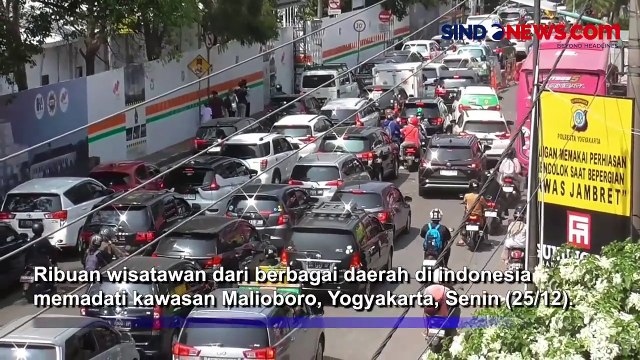 Libur Nataru, Ribuan Wisatawan Padati Malioboro