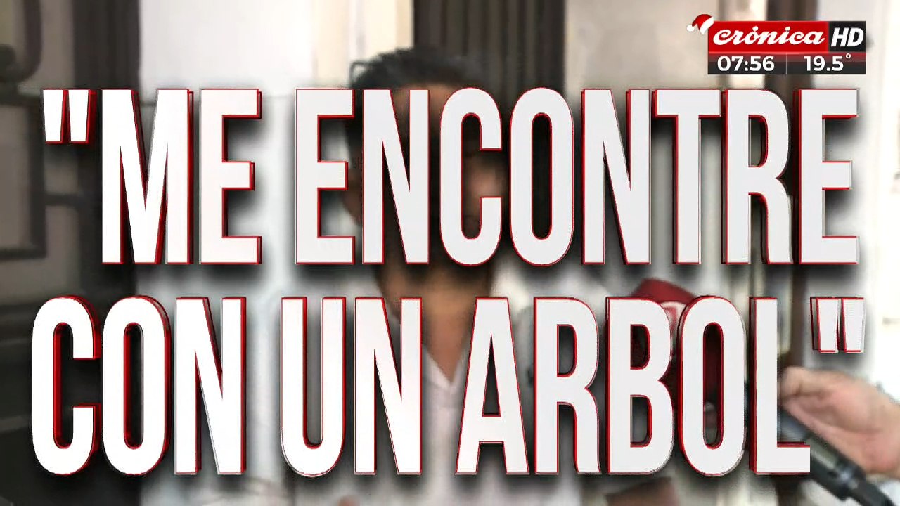 Manejaba completamente borracho y chocó: "Tomé un poquito y me econtré con el árbol"