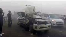 कोहरे के चलते एक दर्जन वाहन नेशनल हाईवे पर भीड़े, मची चीख पुकार, दिल दहला देने वाला वीडियो वायरल