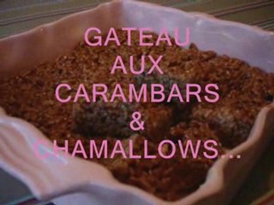 Gateau aux carambars et aux chamallows