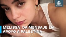 Melissa Barrera lanza mensaje navideño a favor de palestina, tras expulsión de Scream