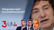 Justiça argentina aceita ação contra decretos anunciados por Milei; Azzoni, Kobayashi e Segré opinam