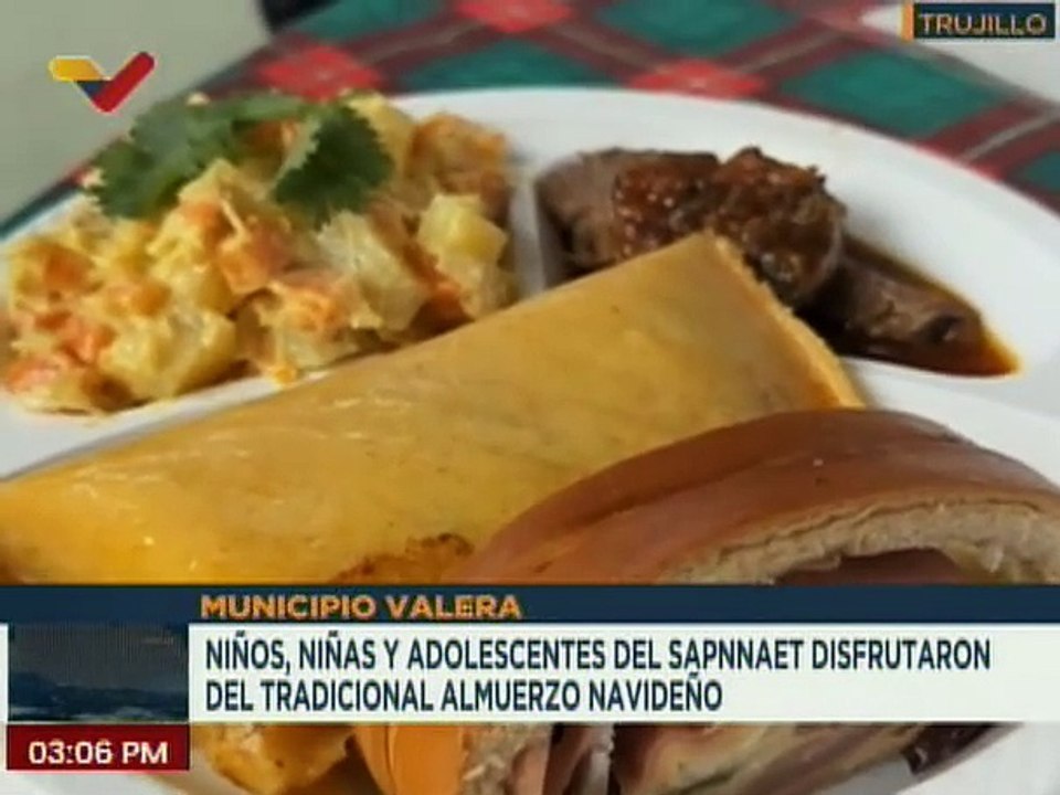 Niños y niñas del SAPNNAET en el edo. Táchira disfrutaron del tradicional almuerzo navideño