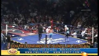 Villano V vs. Último Guerrero - Máscara vs Máscara