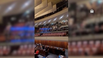 İsrailli esirlerin aileleri Netanyahu'nun konuşmasını kesti
