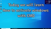 How to activate windows for free of cost  Activate windows 11 and 10 With  using CMD