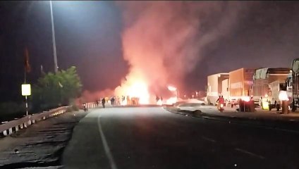 video news - बेकाबू ट्रॉला बना काल, पलभर में मौत के मुंह में  समाए