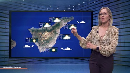 La previsión del tiempo en Canarias para el 26 de diciembre de 2023, en Atlántico Televisión.