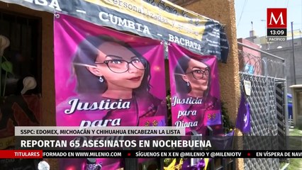 Reportan 65 asesinatos en Nochebuena; Edomex, Michoacán y Chihuahua encabezan la lista