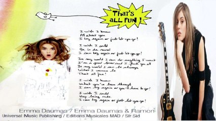 EMMA DAUMAS — That's All Fun – Emma Daumas  / Emma Daumas & Ramon | Emma Daumas – Le chemin de la maison