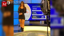 Presentadora del clima se equivocó en vivo y lanzó insultos al aire; el video se viralizó