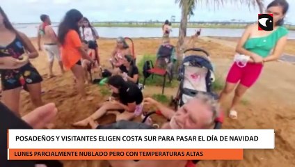 Posadeños y visitantes eligen Costa Sur para pasar el día de Navidad