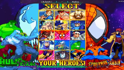 ((Ackesh))  VS  Hadou_ - MARVEL vs CAPCOM