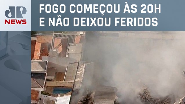 Incêndio de grandes proporções destrói fábrica de tecidos em SP