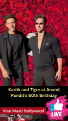 Kartik and Tiger at Anand Pandit's 60th Birthday