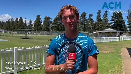Warrnambool tennis player Zac Dyson, December 26