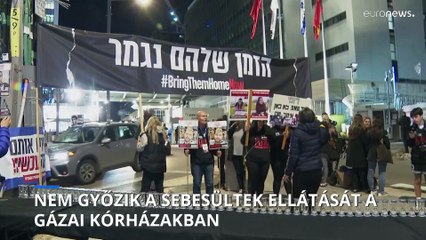 Folytatódó izraeli bombázások – nem bírják a terhelést a gázai kórházak