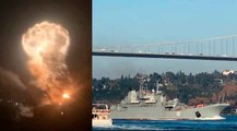 動画：ウクライナがクリミアでまたもやロシアの大型軍艦を破壊
