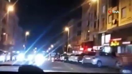 Magandalar tartıştıkları kuryeyi böyle dövdü