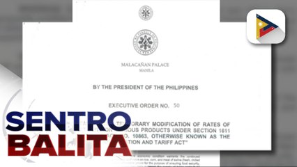 Pagpapalawig ng mas mababang taripa sa ilang agri products, aprubado na ni PBBM
